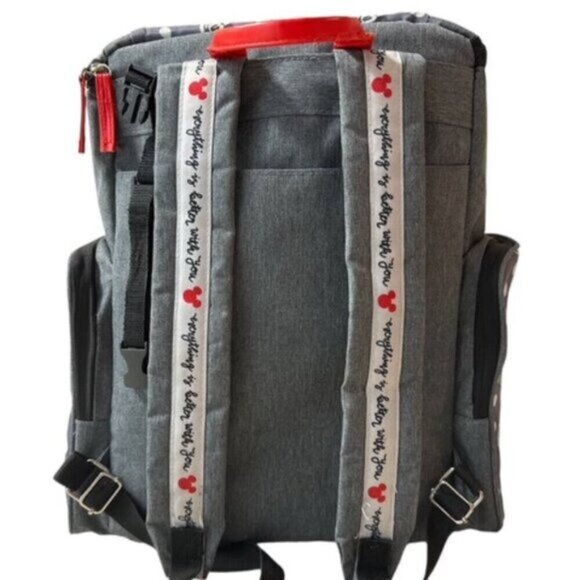 Authentic Disney Baby Black & White Mickey Mouse Multi Pc Diaper Bag Backpack - Picture 2 of 12